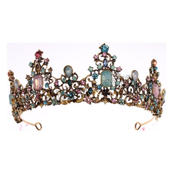 baroque royal queen crowns colorful jelly crystal rhinestone stone wedding tiaras women costume bridal hair accessories, White;golden
baroque royal queen crowns colorful jelly crystal rhinestone stone wedding tiaras women costume bridal hair accessories, White;golden