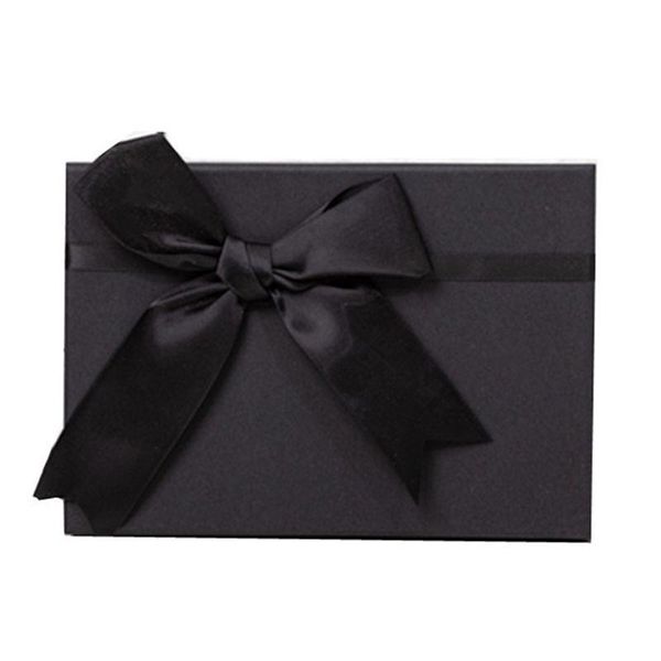 bow tie elegant black gift box eco-friendly high-quality cardboard for weddings
