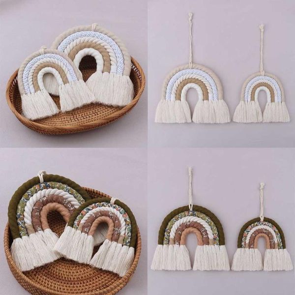 decorative objects & figurines 77jf diy rope rainbow tapestry wall hanging toys handmade weaving ornament nordic baby kids room decor home d
decorative objects & figurines 77jf diy rope rainbow tapestry wall hanging toys handmade weaving ornament nordic baby kids room decor home d