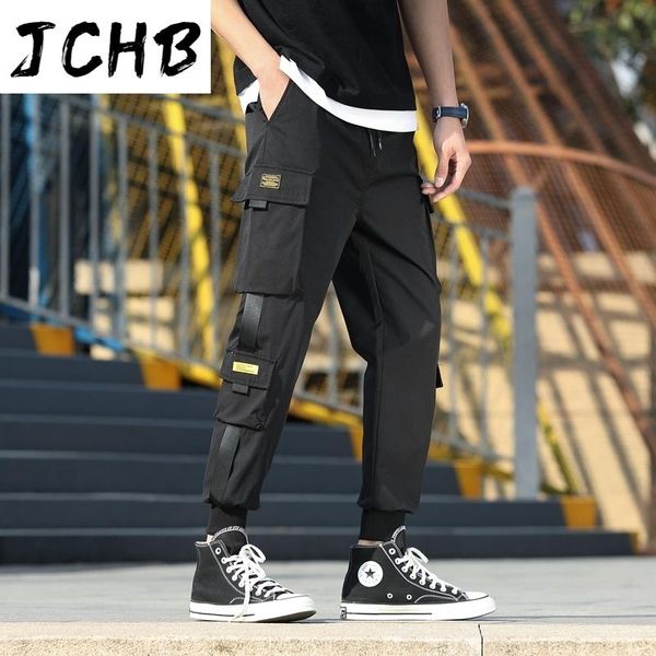 men's streetwear hip-hop jogging pants ribbons loose fashion cargo pants male 2021 new leisure jogger man harem trousers, Black
men's streetwear hip-hop jogging pants ribbons loose fashion cargo pants male 2021 new leisure jogger man harem trousers, Black