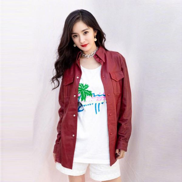 women's leather & faux 2021 autumn wine red color jacket women motorcycle windbreaker female fashion h07115, Black
women's leather & faux 2021 autumn wine red color jacket women motorcycle windbreaker female fashion h07115, Black