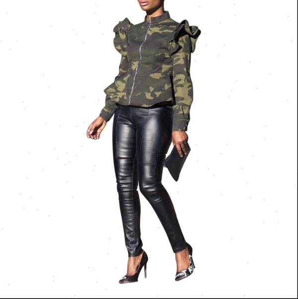 autumn design casual plus size women jacket 3 color camouflage ruffles ladies outerwear drop shipping good quality, Black;brown
autumn design casual plus size women jacket 3 color camouflage ruffles ladies outerwear drop shipping good quality, Black;brown