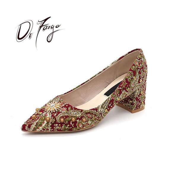 dress shoes drfrgo women wedding block heels 5cm 7cm 9cm 1.5cm pointed toe slip on rivet colorful floral surface party, Black
dress shoes drfrgo women wedding block heels 5cm 7cm 9cm 1.5cm pointed toe slip on rivet colorful floral surface party, Black