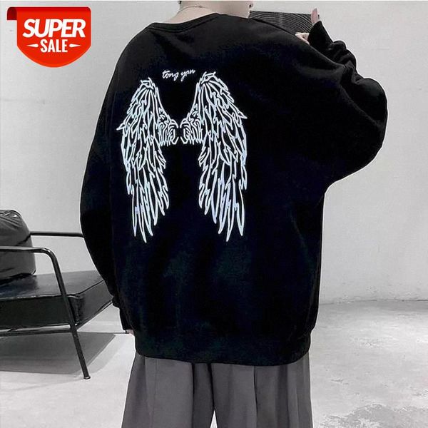 hoodies men pullover 100% cotton 2020 autumn net celebrity thin section reflective long-sleeved sweatshirt loose jumper shirt #440t, Black
hoodies men pullover 100% cotton 2020 autumn net celebrity thin section reflective long-sleeved sweatshirt loose jumper shirt #440t, Black