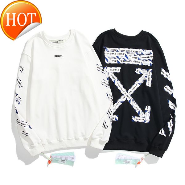 new off warning line slogan arrow round neck pullover in autumn and winter 2021 men's women's long sleeves, Black
new off warning line slogan arrow round neck pullover in autumn and winter 2021 men's women's long sleeves, Black