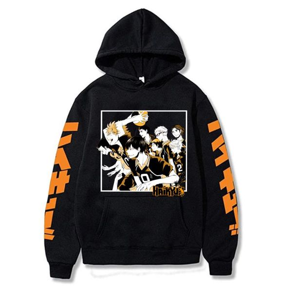 men's hoodies & sweatshirts japanese anime cartoon haikyuu men women printed streetwear long sleeves fashion oversized pullovers, Black
men's hoodies & sweatshirts japanese anime cartoon haikyuu men women printed streetwear long sleeves fashion oversized pullovers, Black