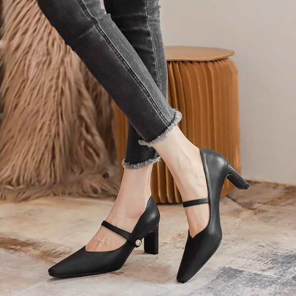 dress shoes 2021 mid-heel fashion single women's square toe shallow mouth mary jane high-heel working thick heels, Black
dress shoes 2021 mid-heel fashion single women's square toe shallow mouth mary jane high-heel working thick heels, Black