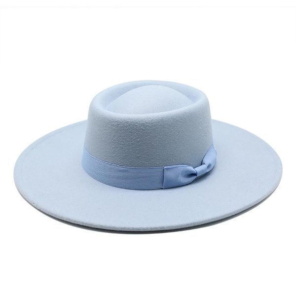 wide brim hats fedora hat for men women 9cm solid color big jazz autumn winter ladies concave black felt panama, Blue;gray
wide brim hats fedora hat for men women 9cm solid color big jazz autumn winter ladies concave black felt panama, Blue;gray