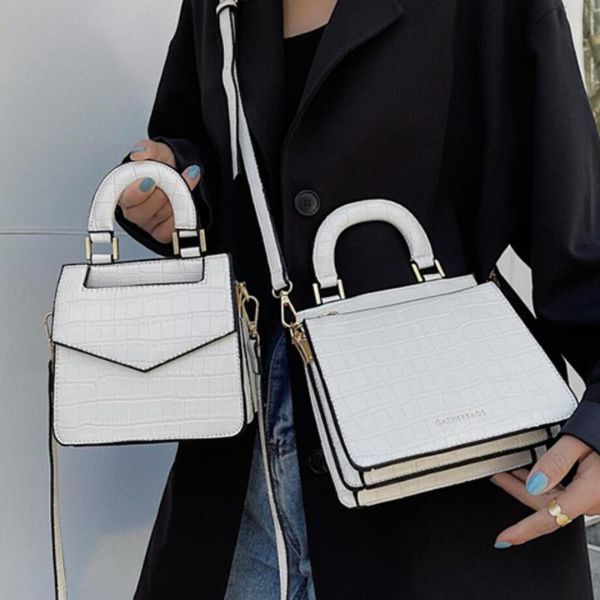 shoulder bags crocodile pattern square tote bag 2021 fashion quality pu leather women's designer handbag vintage messenger
shoulder bags crocodile pattern square tote bag 2021 fashion quality pu leather women's designer handbag vintage messenger