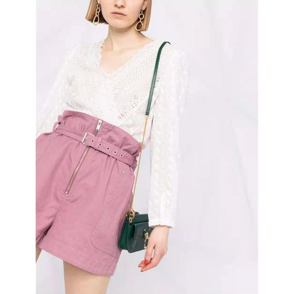 2021 early spring new women shirt two-sided v-neck hollow lace long sleeve waist mma8, White
2021 early spring new women shirt two-sided v-neck hollow lace long sleeve waist mma8, White