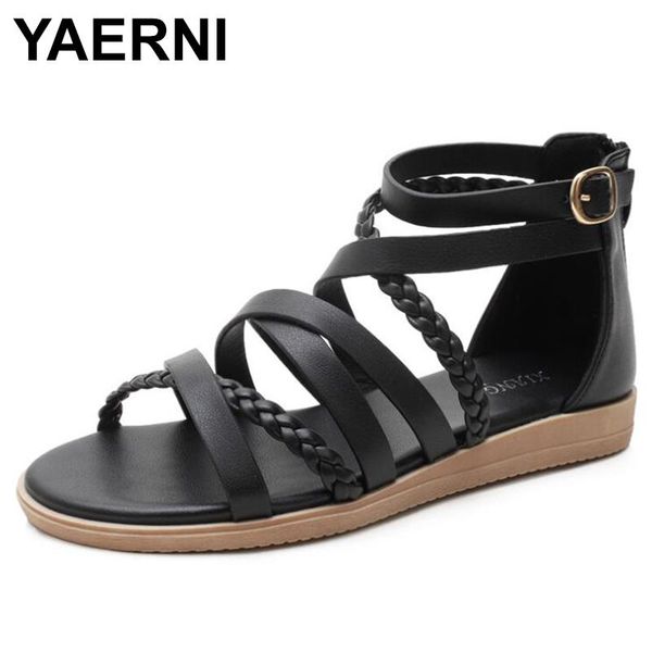 yaerni women's sandals gladiator casual women shoes summer new large size 42 beach shoes comfortable weave rome sandals women, Black
yaerni women's sandals gladiator casual women shoes summer new large size 42 beach shoes comfortable weave rome sandals women, Black