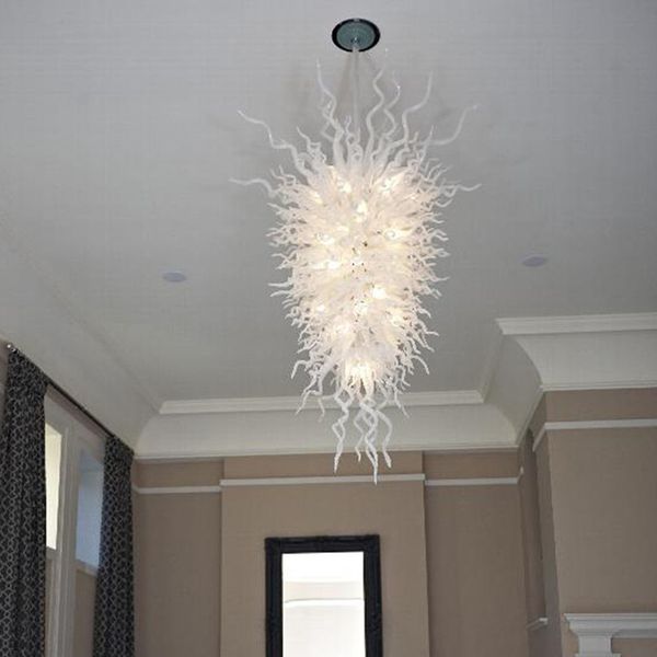 luxury design hand blown glass chandelier lamp white color art led modern chandeliers pendant lighting customized for villa hall decor
luxury design hand blown glass chandelier lamp white color art led modern chandeliers pendant lighting customized for villa hall decor