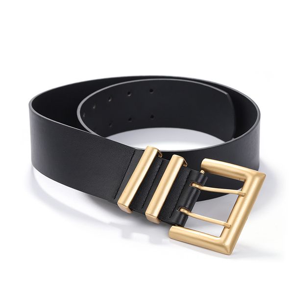 double real buckle women's black leather simple versatile fashion decorative alloy men's youth jeans belt, Silver
double real buckle women's black leather simple versatile fashion decorative alloy men's youth jeans belt, Silver