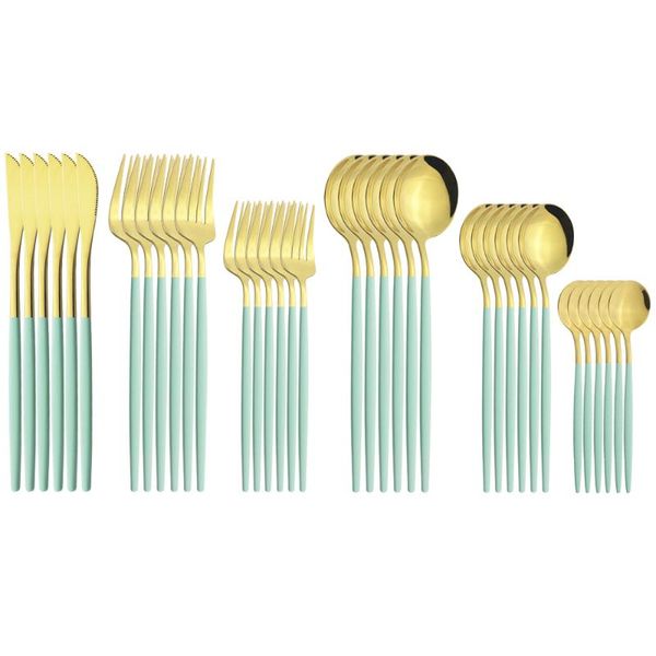 flatware sets 36pcs gold cutlery set knives dessert forks coffee spoon dinnerware stainless steel silverware home party tableware
flatware sets 36pcs gold cutlery set knives dessert forks coffee spoon dinnerware stainless steel silverware home party tableware