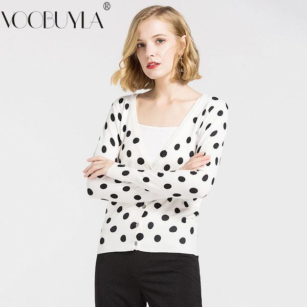 women's sweaters voobuyla 2021 spring slim cardigan women dot printed thin knitted sweater coat autumn v-neck long sleeve female outwea, White;black
women's sweaters voobuyla 2021 spring slim cardigan women dot printed thin knitted sweater coat autumn v-neck long sleeve female outwea, White;black
