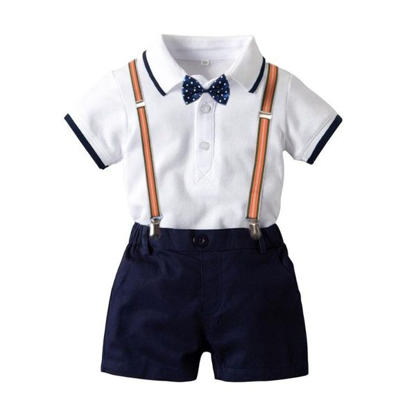 clothing sets 1-3 years old fashion kids boy gentleman suit short sleeve shirt+overalls 2pcs clothes outfits tuxedo, White
clothing sets 1-3 years old fashion kids boy gentleman suit short sleeve shirt+overalls 2pcs clothes outfits tuxedo, White