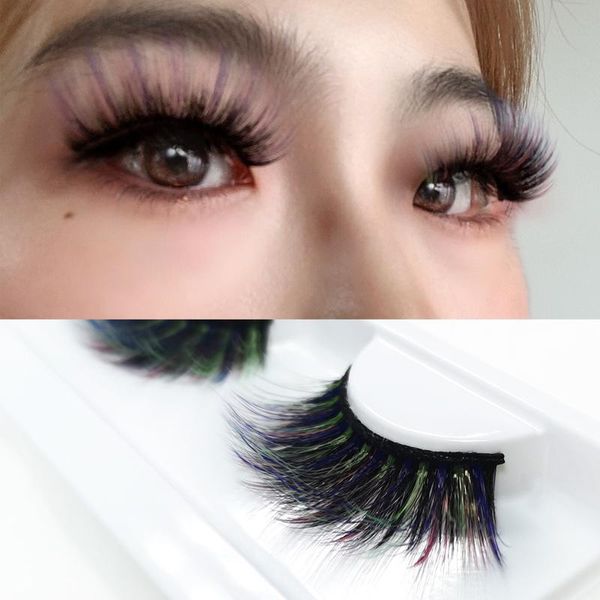 false eyelashes color lashes 3d mink colored eyelash extension for makeup faux mix green red yellow
false eyelashes color lashes 3d mink colored eyelash extension for makeup faux mix green red yellow