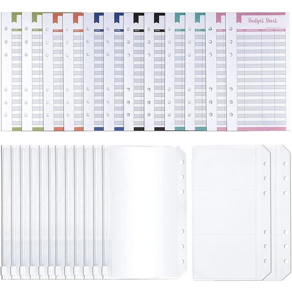 gift wrap a6 budget organizer binder cash envelope,60pcs expense tracker sheets 6pcs zipper pouch 4pcs card sleeve
gift wrap a6 budget organizer binder cash envelope,60pcs expense tracker sheets 6pcs zipper pouch 4pcs card sleeve