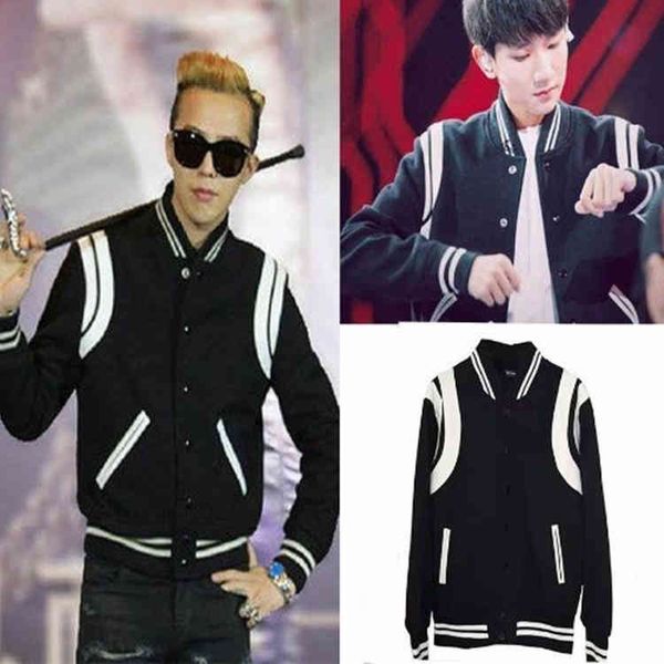 bigbang quan zhilong gd concert same style as the baseball uniform, korean st collar et wang yuan star autumn and winter, Black;brown
bigbang quan zhilong gd concert same style as the baseball uniform, korean st collar et wang yuan star autumn and winter, Black;brown