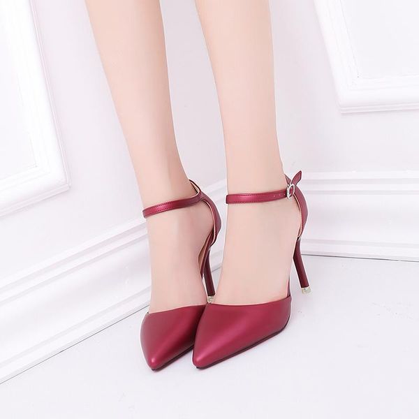dress shoes lady high heel office fashion ankle buckle with pointed stilettos pumps cover sandals women u28, Black
dress shoes lady high heel office fashion ankle buckle with pointed stilettos pumps cover sandals women u28, Black