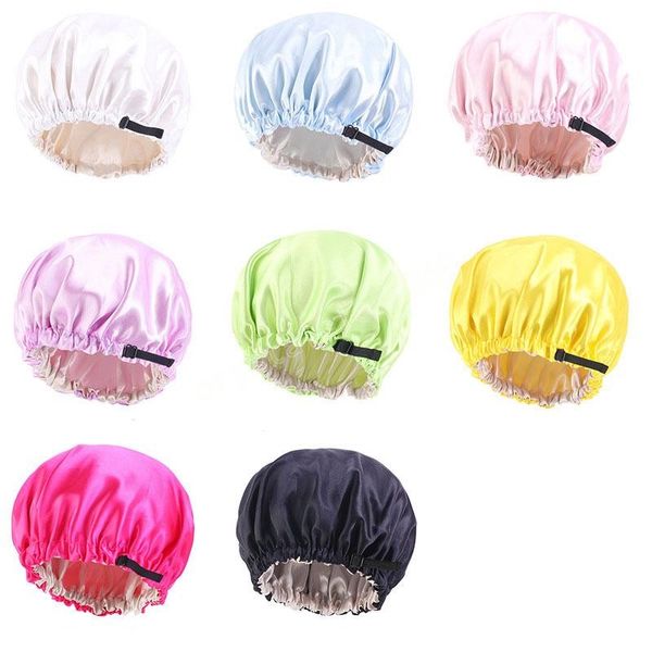 children girls double layer satin bonnet sleep caps hair care adjustable night hats solid color turban headwear fashion accessories, Yellow
children girls double layer satin bonnet sleep caps hair care adjustable night hats solid color turban headwear fashion accessories, Yellow