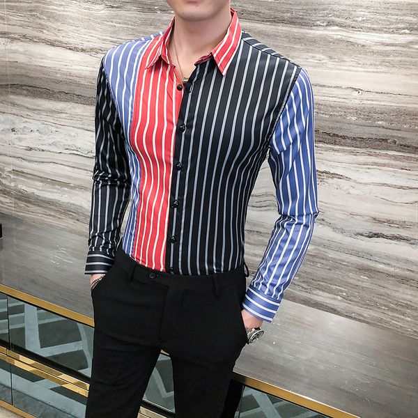 style 2021 british office striped fall new sleeve long men's casual fit all streetwear shirts oiwd, Black;brown
style 2021 british office striped fall new sleeve long men's casual fit all streetwear shirts oiwd, Black;brown