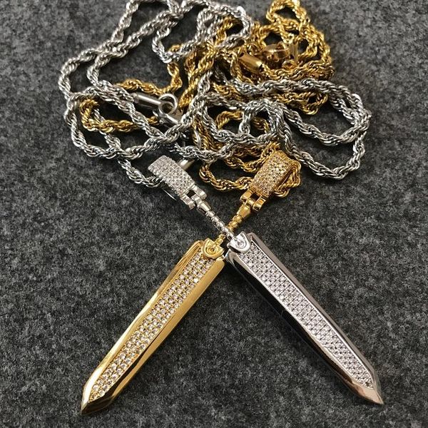 fashion diamonds crystal inlaid sword gold silver necklace jewelry punk hip hop for man and woman goth boho designer trendy
fashion diamonds crystal inlaid sword gold silver necklace jewelry punk hip hop for man and woman goth boho designer trendy