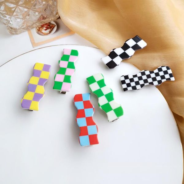 hair clips & barrettes fashion plaid wavy hairpin girls geometric resin checkered kids simple hairband for women sweet cute head accessories, Golden;silver
hair clips & barrettes fashion plaid wavy hairpin girls geometric resin checkered kids simple hairband for women sweet cute head accessories, Golden;silver
