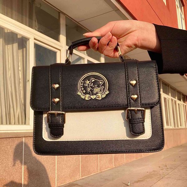 jk uniform school postman small square british college women's cat embroidery hand msenger bag
jk uniform school postman small square british college women's cat embroidery hand msenger bag
