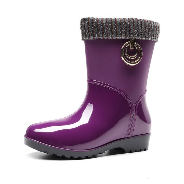 madam woman put skin short tube rainboots women's shoes bottom heels water jelly rubber sweet boots color788 gd71, Black
madam woman put skin short tube rainboots women's shoes bottom heels water jelly rubber sweet boots color788 gd71, Black