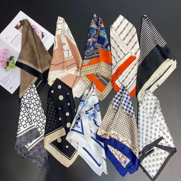 designer share french elegance with good things exquisite satin shawl square scarf, Blue;black
designer share french elegance with good things exquisite satin shawl square scarf, Blue;black