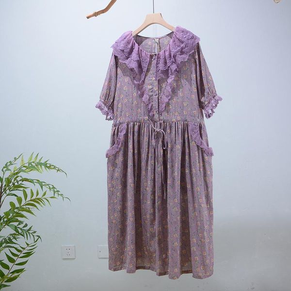 casual dresses mori japan style summer floral dress short sleeve embroidery flower patchwork pullover, Black;gray
casual dresses mori japan style summer floral dress short sleeve embroidery flower patchwork pullover, Black;gray