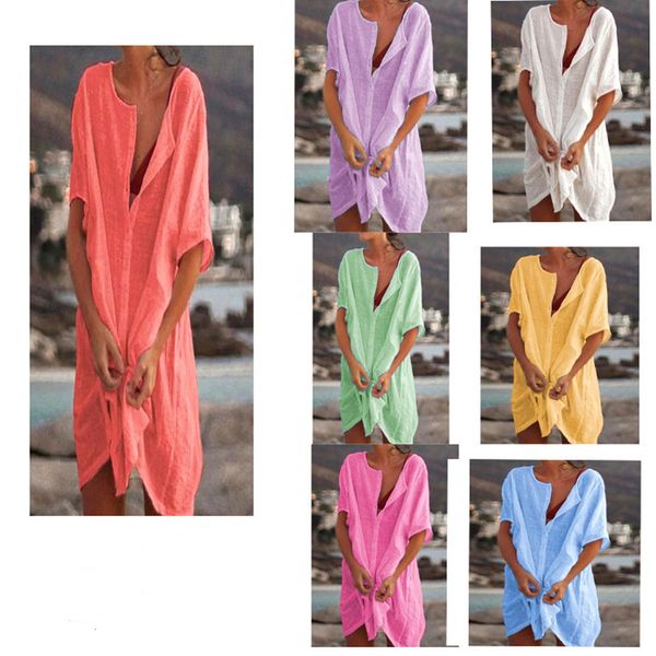 2021 new women's mid-length loose solid color short-sleeved shirt female casual oversized 8xl single breasted blouse blusas mujer rkfw, White
2021 new women's mid-length loose solid color short-sleeved shirt female casual oversized 8xl single breasted blouse blusas mujer rkfw, White