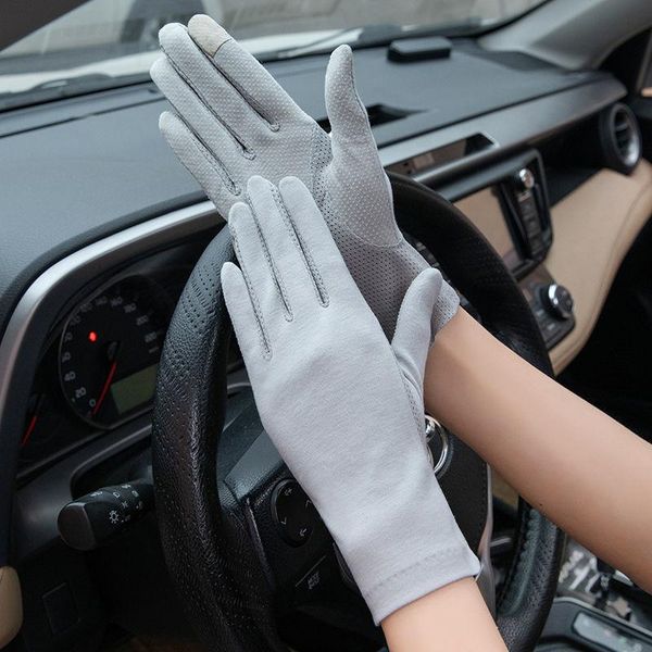 five fingers gloves cotton non-slip breathable touch screen women stylish cycling driving summer solid anti uv woman, Blue;gray
five fingers gloves cotton non-slip breathable touch screen women stylish cycling driving summer solid anti uv woman, Blue;gray