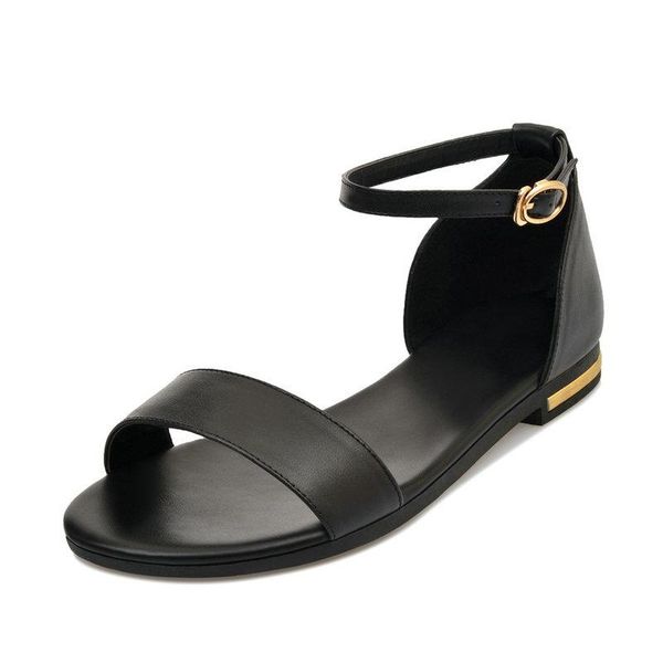 2021 genuine leather women sandals fashion summer sweet women flats heel sandals ladies shoes black white
2021 genuine leather women sandals fashion summer sweet women flats heel sandals ladies shoes black white