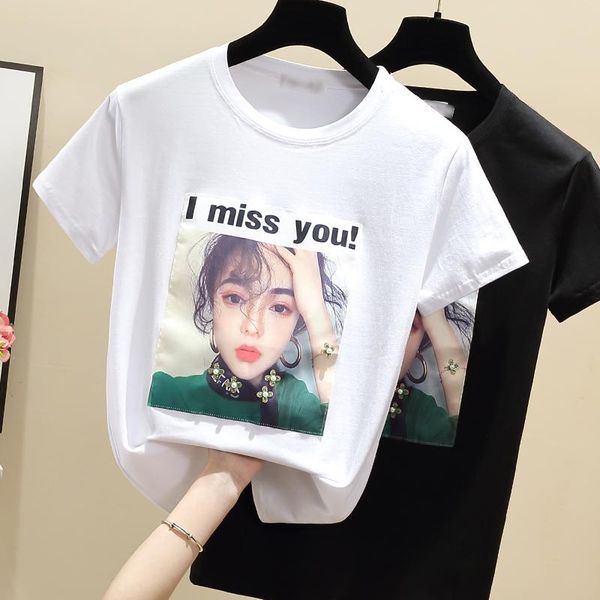women's t-shirt wwenn women summer t shirts applique cotton tshirt white 2021 black short sleeve vetement femme korean clothes
women's t-shirt wwenn women summer t shirts applique cotton tshirt white 2021 black short sleeve vetement femme korean clothes
