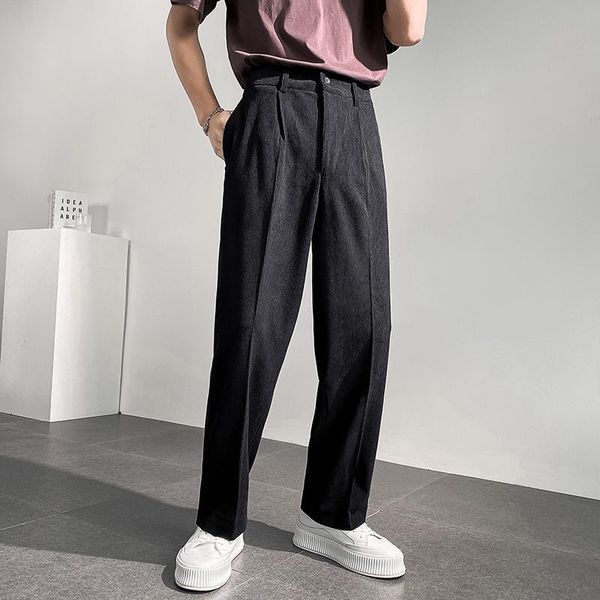 men's suits & blazers male korean chic streetwear fashion vintage pants corduroy men loose casual straight wide leg suit pant long trou, White;black
men's suits & blazers male korean chic streetwear fashion vintage pants corduroy men loose casual straight wide leg suit pant long trou, White;black