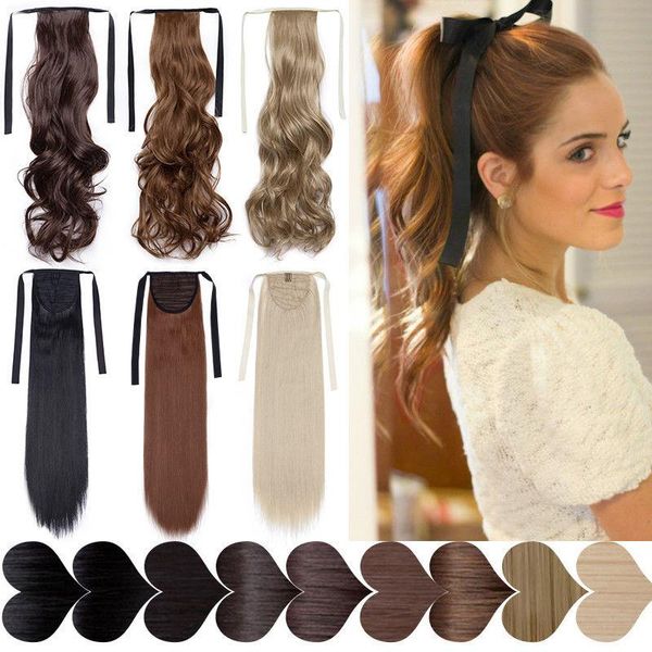 synthetic wigs s-noilite 18" wavy drawstring clip in ponytail hair false tail hairpiece for women, Black
synthetic wigs s-noilite 18" wavy drawstring clip in ponytail hair false tail hairpiece for women, Black