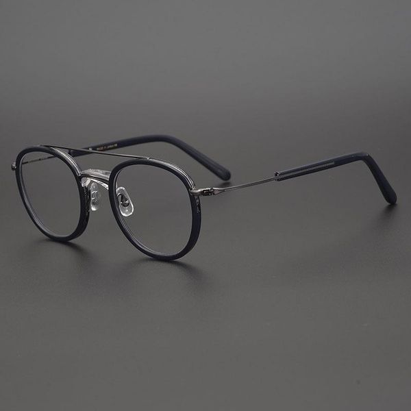 fashion sunglasses frames japanese brand handmade oval frame titanium myopia retro men women prescription gafas glasses ultra-light double b, Black
fashion sunglasses frames japanese brand handmade oval frame titanium myopia retro men women prescription gafas glasses ultra-light double b, Black