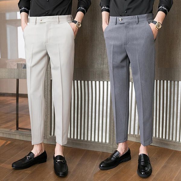men's suits & blazers 2021 spring autumn formal suit pants fashion casual slim business dress male solid wedding party work trousers f1, White;black
men's suits & blazers 2021 spring autumn formal suit pants fashion casual slim business dress male solid wedding party work trousers f1, White;black