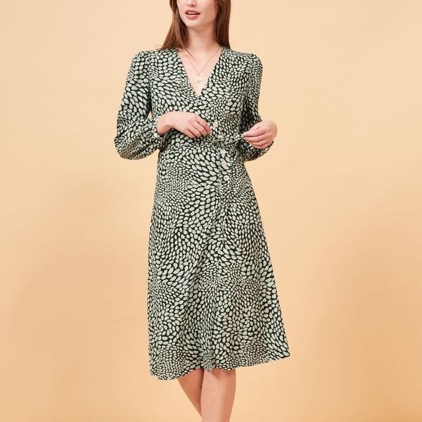 casual dresses autumn women's dress print v-neck long-sleeved belt buttoned decorative slim vestidos, Black;gray
casual dresses autumn women's dress print v-neck long-sleeved belt buttoned decorative slim vestidos, Black;gray