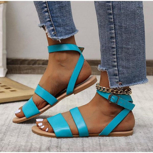 sandals women solid buckle strap flat female leather open toe summer beach shoes ladies retro outdoor plus size, Black
sandals women solid buckle strap flat female leather open toe summer beach shoes ladies retro outdoor plus size, Black