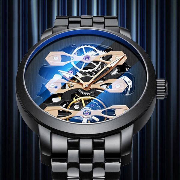 wristwatches ailang creative design mechanical watch hollow flywheel fashion automatic watches men's waterproof full steel skeleton man, Slivery;brown
wristwatches ailang creative design mechanical watch hollow flywheel fashion automatic watches men's waterproof full steel skeleton man, Slivery;brown