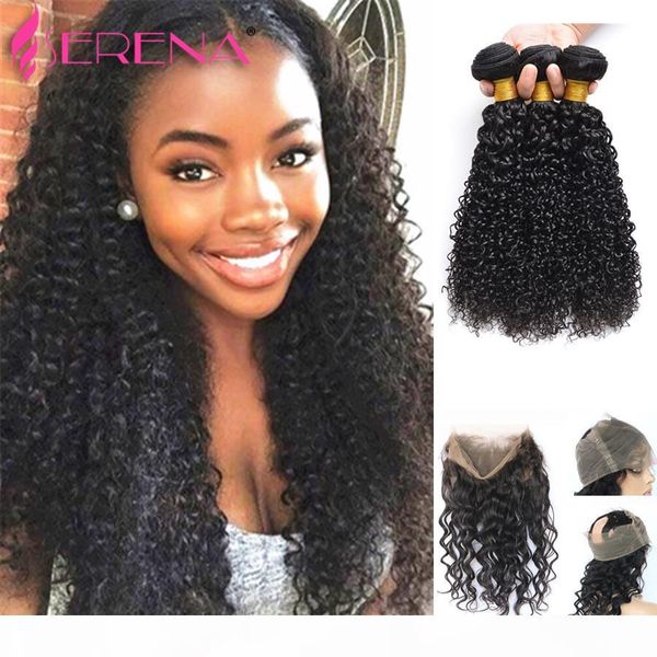 360 lace frontal pre plucked kinky curly with closure 360 lace frontal with hair bundles brazilian water wave with closure, Black;brown
360 lace frontal pre plucked kinky curly with closure 360 lace frontal with hair bundles brazilian water wave with closure, Black;brown