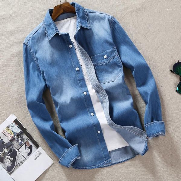 seasons men's fashion all-match denim shirt solid color pocket stripe printing long sleeve male slim cowboy casual shirts, White;black
seasons men's fashion all-match denim shirt solid color pocket stripe printing long sleeve male slim cowboy casual shirts, White;black