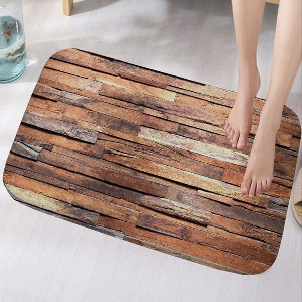 1pcs bathroom rug non-slip flannel microfiber bath mat area rug with water resistant rubber back anti-slip for kitchen bathroom