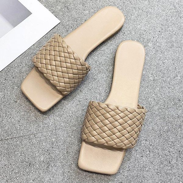 slippers summer flat weave women shoes 2021 ladies outdoor square toe fashion flip flops slides beach sandals plus size 42, Black
slippers summer flat weave women shoes 2021 ladies outdoor square toe fashion flip flops slides beach sandals plus size 42, Black
