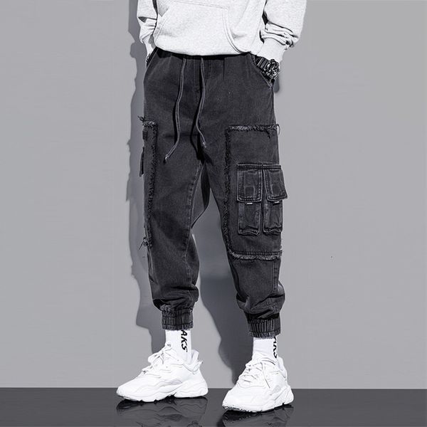 2021 new fashion streetwear men jeans black loose fit multi pockets casual denim cargo pants hip hop joggers wide leg cotton trousers 8c8s, Blue
2021 new fashion streetwear men jeans black loose fit multi pockets casual denim cargo pants hip hop joggers wide leg cotton trousers 8c8s, Blue