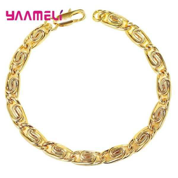 other bracelets wholesale fashion hip big golden chains 925 sterling silver for men woman factory price, Golden;silver
other bracelets wholesale fashion hip big golden chains 925 sterling silver for men woman factory price, Golden;silver