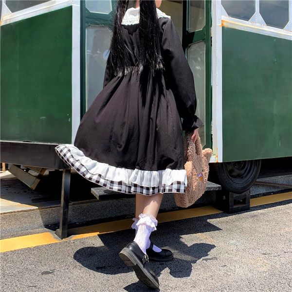 2021 spring fashion sweet and lovely cleavage v mid-length elastic waistline in long sleeves female college style dress 32pc, Black;gray
2021 spring fashion sweet and lovely cleavage v mid-length elastic waistline in long sleeves female college style dress 32pc, Black;gray